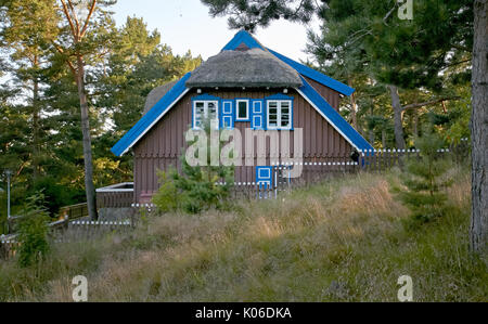 Nida, Lituanie. 17 juillet, 2017. La maison d'été de Mann dans lequel l'écrivain allemand Thomas Mann séjourna au cours de vacances à Nida, Lituanie, 17 juillet 2017. Photo : Alexander Welscher/dpa/Alamy Live News Banque D'Images