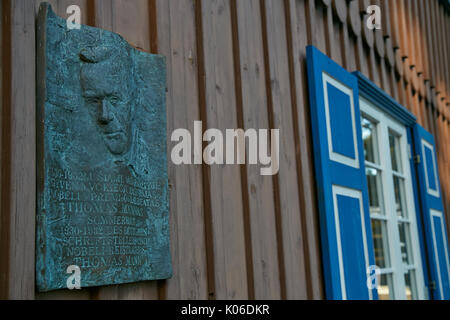 Nida, Lituanie. 17 juillet, 2017. La maison d'été de Mann dans lequel l'écrivain allemand Thomas Mann séjourna au cours de vacances à Nida, Lituanie, 17 juillet 2017. Photo : Alexander Welscher/dpa/Alamy Live News Banque D'Images
