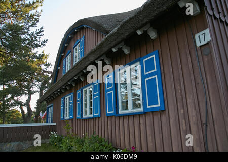 Nida, Lituanie. 17 juillet, 2017. La maison d'été de Mann dans lequel l'écrivain allemand Thomas Mann séjourna au cours de vacances à Nida, Lituanie, 17 juillet 2017. Photo : Alexander Welscher/dpa/Alamy Live News Banque D'Images