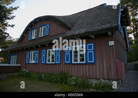 Nida, Lituanie. 17 juillet, 2017. La maison d'été de Mann dans lequel l'écrivain allemand Thomas Mann séjourna au cours de vacances à Nida, Lituanie, 17 juillet 2017. Photo : Alexander Welscher/dpa/Alamy Live News Banque D'Images