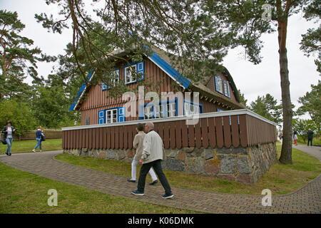 Nida, Lituanie. 17 juillet, 2017. La maison d'été de Mann dans lequel l'écrivain allemand Thomas Mann séjourna au cours de vacances à Nida, Lituanie, 17 juillet 2017. Photo : Alexander Welscher/dpa/Alamy Live News Banque D'Images