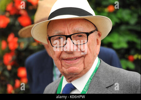 L'Australien Rupert Murdoch, magnat des médias américain dont la famille propre 21e siècle et Fox News Corp. Banque D'Images