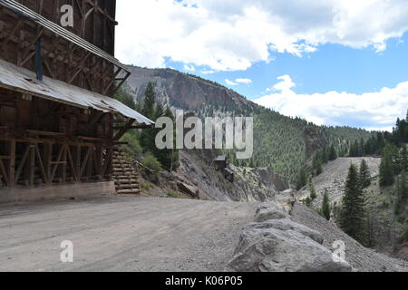 Le Rio Grande, Creede, Colorado Banque D'Images