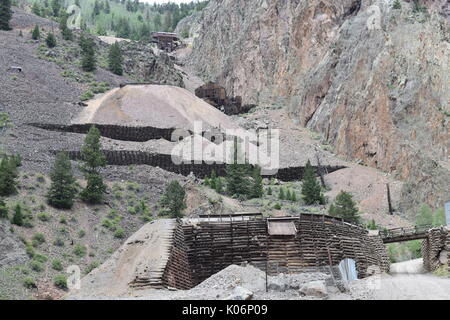 Le Rio Grande, Creede, Colorado Banque D'Images