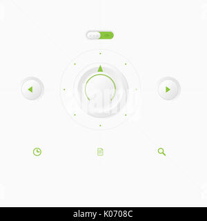 L'infographie, cadrans et boutons Banque D'Images