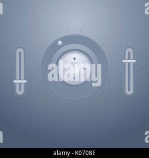 L'infographie, cadrans et boutons Banque D'Images