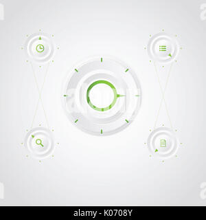 L'infographie, cadrans et boutons Banque D'Images