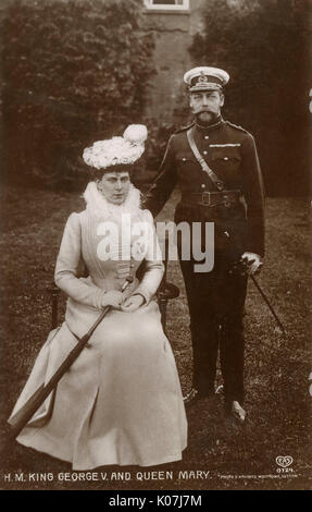 Le roi George V et la reine Mary Banque D'Images