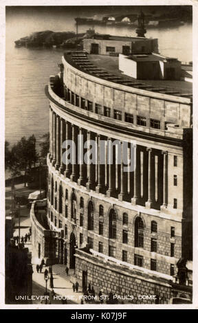 Unilever House - vue de St. Paul's Dome, Londres Banque D'Images