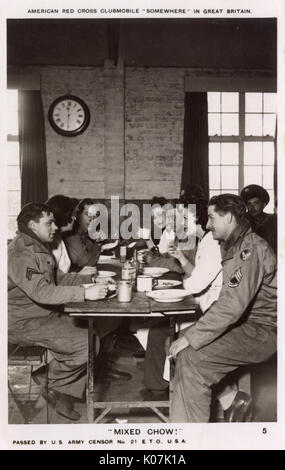 WW2 - Croix Rouge américaine Clubmobile - Royaume-Uni Banque D'Images
