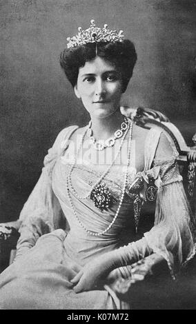 Mary Victoria Leiter, fille du fondateur de Chicago department store, Marshall Field et épouse de George Curzon, 1er marquis Curzon de Kedleston. L'un des soi-disant riche Américain, dollar princesses héritières qui épouse l'un des membres de la noblesse britannique. Date : 1904 Banque D'Images