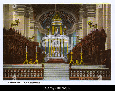 Lima - Pérou - le Chœur de la Cathédrale Banque D'Images