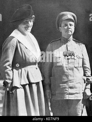 Maria Bochkareva et Florence Harper, Russie, WW1 Banque D'Images