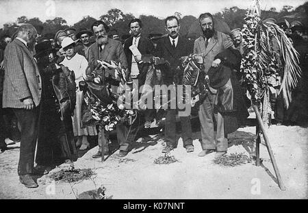 Couronnes pour les bolcheviks tombés au cours de la Révolution, Russie Banque D'Images