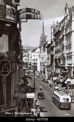 Karntnerstrasse, Vienne, Autriche Banque D'Images