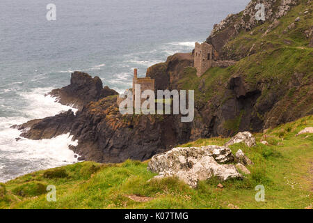 Botallack mine, ancienne mine d'étain, ancienne mine, Cornwall, Angleterre, Royaume-Uni Banque D'Images