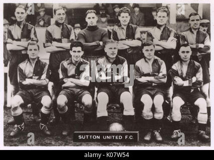 Équipe de football Sutton United FC 1936 Banque D'Images