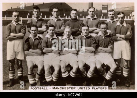 Équipe de football Manchester United FC 1935 Banque D'Images