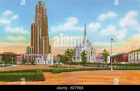 Pittsburgh, Pennsylvanie, États-Unis - Cathédrale d'apprentissage Banque D'Images