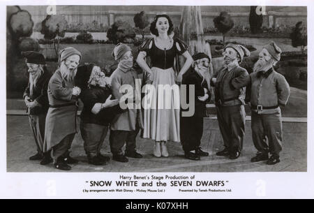 Snow White et la production des sept Dwarfs Banque D'Images