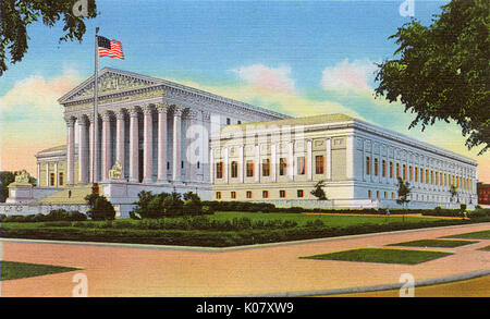 Washington DC, États-Unis - Cour suprême des États-Unis Banque D'Images