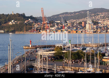 Vigo, Espagne- 11 août 2017 port de Vigo durant la coupe du monde O Marisquiño Banque D'Images