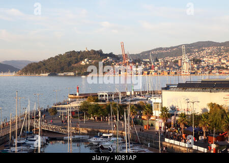 Vigo, Espagne- 11 août 2017 port de Vigo durant la coupe du monde O Marisquiño Banque D'Images