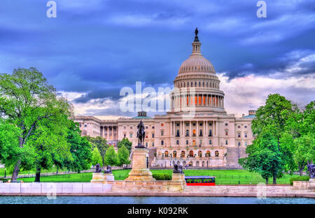 Du Capitole des États-Unis avec l'Ulysses S. Grant memorial. Washington, DC Banque D'Images