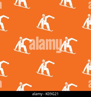 Snowboarder transparente motif Illustration de Vecteur