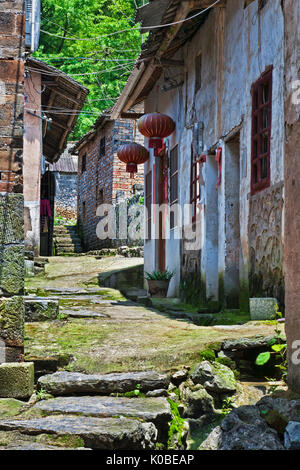 Vues d'Xiongcum Ancien village près de Guilin dans la région autonome Zhuang du Guangxi au sud-ouest de la Chine Banque D'Images