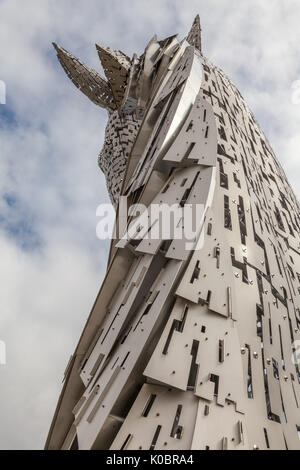 Vue arrière de l'une des statues de l'Écosse Falkirk Banque D'Images