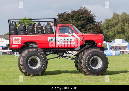 Norfolk, uk - août 19th, 2017 : truckfest Norwich est un festival des transports au Royaume-Uni basée autour de l'industrie du transport routier situé à Norfolk. monster tru Banque D'Images