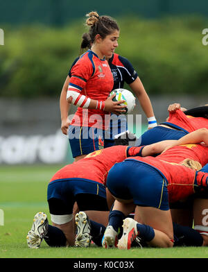 L'Espagne Ann Fernandez de Corres durant la Coupe du Monde féminine 2017, 9e place demi-finale match à la Queen's University, Belfast. ASSOCIATION DE PRESSE Photo. Photo date : mardi 22 août 2017. Crédit photo doit se lire : Donall Farmer/PA Wire. RESTRICTIONS : usage éditorial uniquement, pas d'utilisation commerciale sans autorisation préalable. Banque D'Images