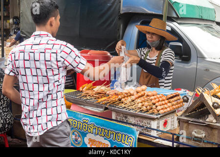 Street Food Vendor, Bangkok, Thaïlande Banque D'Images