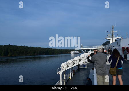 Le mv Spirit of Vancouver Island offre un service de traversier reliant les villes de Vancouver et de Victoria. Banque D'Images