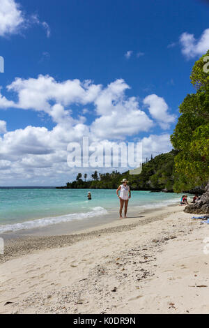 Plage de Easo, Lifou, Nouvelle Calédonie, du Pacifique Sud Banque D'Images