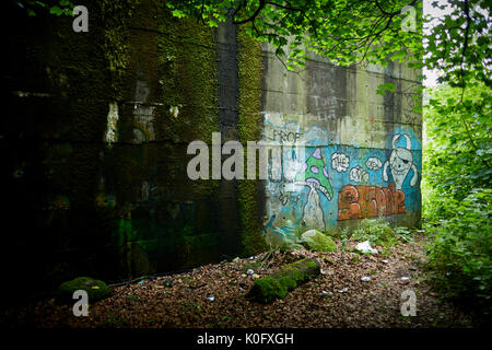 De Salford Hall Worsley nouvelle Guerre froide, Bunker Bunker AAOR Worsley, contrôle de la Manchester GDA (Gun) a défendu l'exploitation des aéronefs anti guerre post Banque D'Images