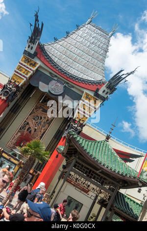 Le Chinese Theatre dans le centre vacancier hollwood studios theme park, Orlando, Floride. Banque D'Images