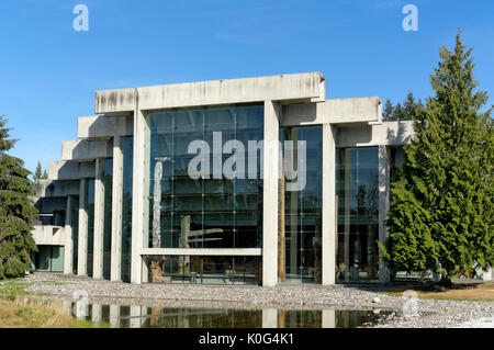 Le Musée d'anthropologie de l'université bâtiment conçu par Arthur Erickson, Vancouver, BC, Canada Banque D'Images