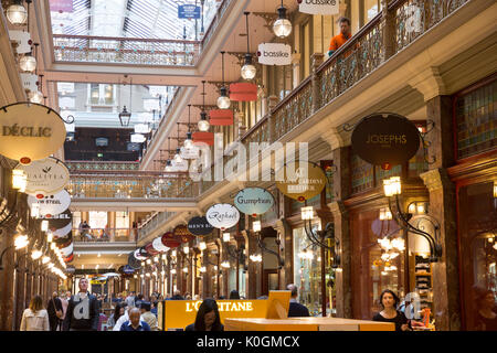 Le Strand Arcade construit en 1891 est le seul Sydney victorien restant arcade de détail, situé dans le centre-ville, avec magasins et boutiques haut de gamme Banque D'Images