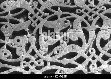 Mur de Qutub Minar complex, Delhi, Inde, Asie Banque D'Images