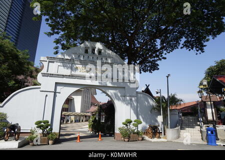 Entrée de Muzium Negara, Musée National, Kuala Lumpur, Malaisie Banque D'Images