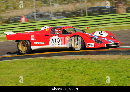 22 Oct 2016 Imola Classic - Ferrari 512M - 1971 conduit par unknow pendant la pratique sur le circuit d'Imola, Italie. Banque D'Images