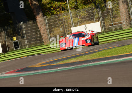 22 Oct 2016 Imola Classic - Ferrari 512M - 1971 conduit par unknow pendant la pratique sur le circuit d'Imola, Italie. Banque D'Images