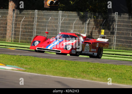 22 Oct 2016 Imola Classic - Ferrari 512M - 1971 conduit par unknow pendant la pratique sur le circuit d'Imola, Italie. Banque D'Images