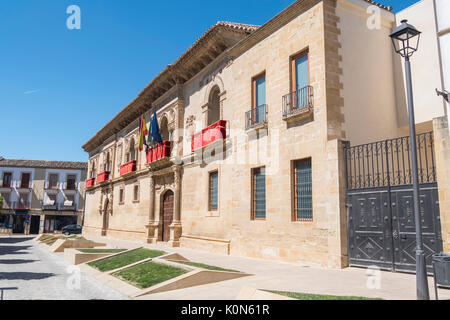 Ancienne maison de la justice et la prison, maintenant l'Hôtel de Ville, Baeza, Espagne Banque D'Images