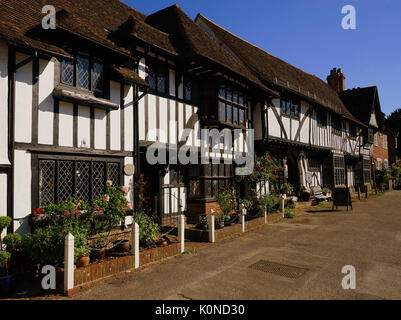 Vue sur la place du village à Chilham, Kent