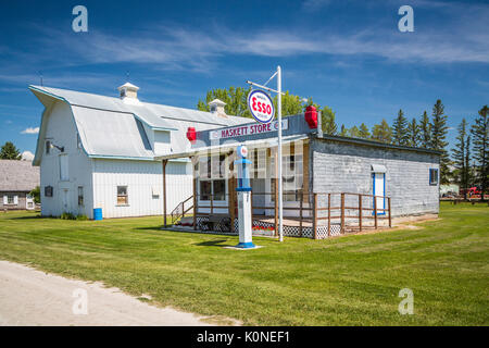 Au Pembina Threshermen's Museum, à Winkler, au Manitoba, Canada. Banque D'Images