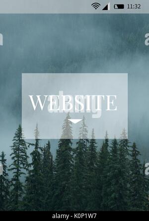 Site Web de l'interface téléphone Banque D'Images