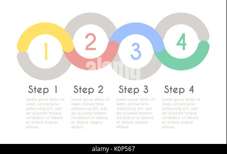 Statistique tableau de l'évolution du concept. Infographic template pour la présentation. Timeline graphique statistique. Flux d'affaires diagramme de processus. Banque D'Images